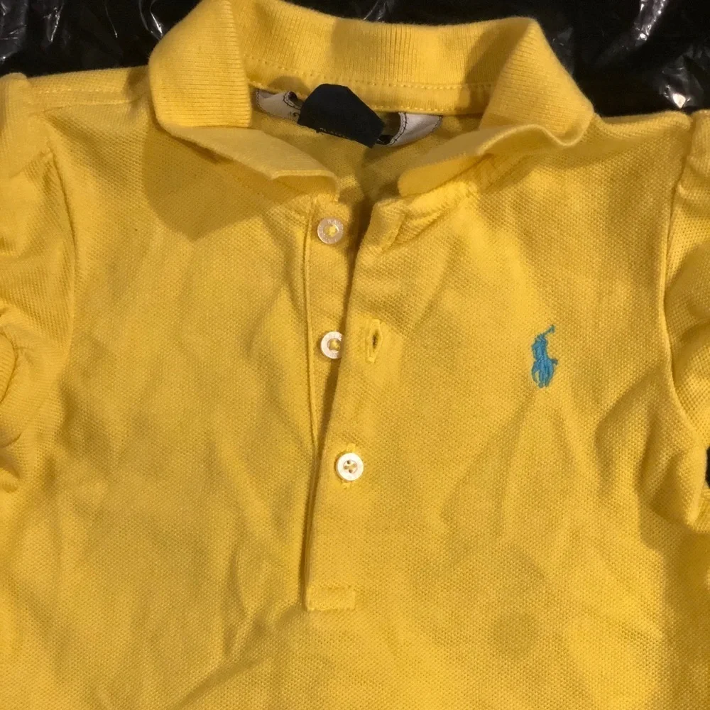 Sunny Yellow Polo Ralph Lauren Ruffled Dress 18mos 👗 💛